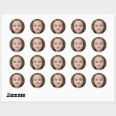Sticker Rond Gardez-le simple (Feuille)