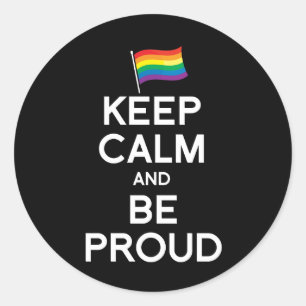 STICKER ROND GARDEZ VOTRE CALME ET SOYEZ FIER