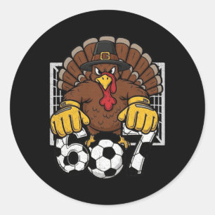 Sticker Rond Gardien de but de Turquie Soccer 67 Six Sept Garço