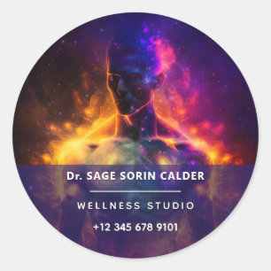 Sticker Rond Gardien de la Paix   Humain Lumineux