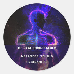 Sticker Rond Gardien de Lumière   Figure énergétique