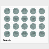 Sticker Rond Gardons les océans propres (Feuille)