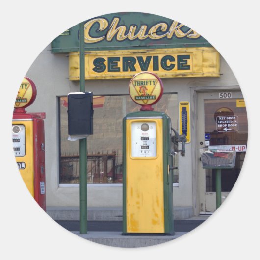 Sticker Rond Gare ancienne (Devant)