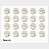 Sticker Rond Gareautrain sur le sable (Feuille)