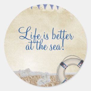 Sticker Rond Gareautrain sur le sable