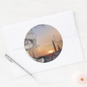 Sticker Rond Gargoyle de Notre-Dame (Enveloppe)