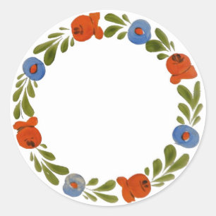 Sticker Rond Garland