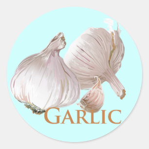 Sticker Rond Garlic et ail