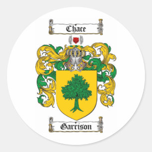STICKER ROND GARRISON FAMILLE CREST - GARRISON COAT D'ARMES