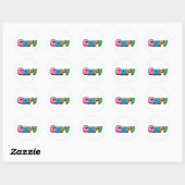Sticker Rond Gary (Feuille)