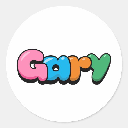 Sticker Rond Gary (Devant)