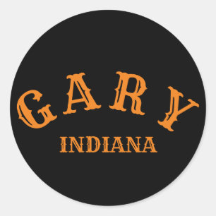 Sticker Rond Gary, Indiana