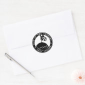 Sticker Rond Gary, Sceau Indiana (Enveloppe)