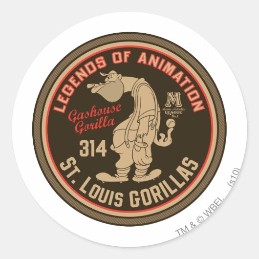 Sticker Rond Gashouse Gorillas - Logo Feat. Pichet (Devant)