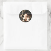 Sticker Rond Gasmasque-, Danse de la Macabre, w... (Sac)