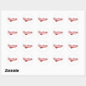 Sticker Rond Gaston Caroline du Sud Design classique (Feuille)