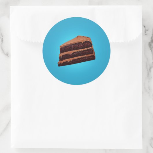 Sticker Rond Gâteau au chocolat (Sac)