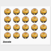 Sticker Rond Gâteau au citron (Feuille)