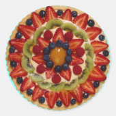 Sticker Rond Gâteau aux fruits (Devant)