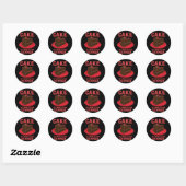 Sticker Rond Gâteau, c'est quoi pour DInner (Feuille)