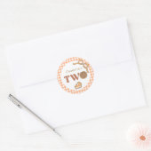 Sticker Rond Gâteau Citrouille 2e Anniversaire (Enveloppe)