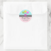 Sticker Rond Gâteau coloré Pops Damask (Sac)