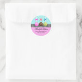 Sticker Rond Gâteau coloré Pops Damask (Sac)