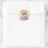 Sticker Rond Gâteau d'anniversaire (Sac)