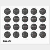 Sticker Rond Gâteau dans un tableau noir Jar personnalisé (Feuille)