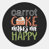 Gâteau de carottes drôle et mignon me rend heureux