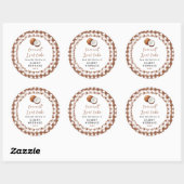 Sticker Rond Gâteau de coco fait maison (Feuille)