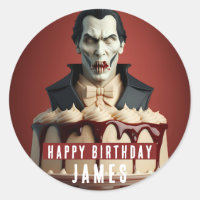 Gâteau de crème à thème Dracula Vampire - Annivers