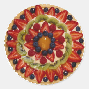 Sticker Rond Gâteau de fruit