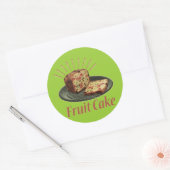Sticker Rond Gâteau De Fruits Gâteau Aux Fruits (Enveloppe)