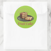 Sticker Rond Gâteau De Fruits Gâteau Aux Fruits (Sac)