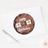 Sticker Rond Gâteau de joyeux anniversaire (Enveloppe)
