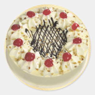 Sticker Rond Gâteau de la Forêt Noire