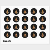 Sticker Rond Gâteau de Noël, joyeux Noël ! (Feuille)