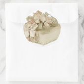 Sticker Rond Gâteau Mariage carré (Sac)