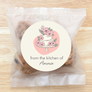 Sticker Rond Gâteau Sucré De La Cuisine de ajouter le nom