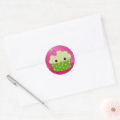 Sticker Rond Gâteau vert (Enveloppe)