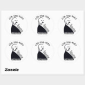 Sticker Rond Gâteaux de Saint-Valentin (Feuille)