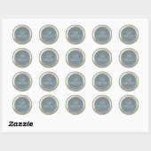 Sticker Rond Gâteaux et gâteaux faits maison en or (Feuille)