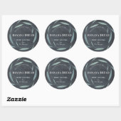 Sticker Rond Gâteaux faits maison Cadeaux verdure Chalkboard va (Feuille)