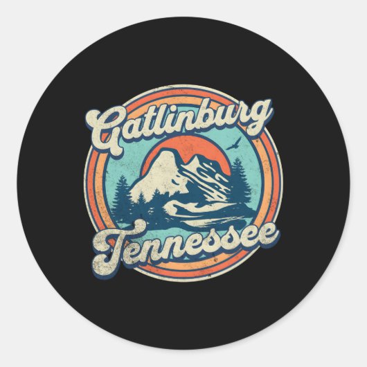 Sticker Rond Gatlinburg (Devant)
