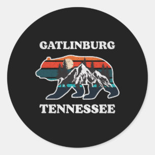 Sticker Rond Gatlinburg Tennessee Great Smoky Mountains Ours