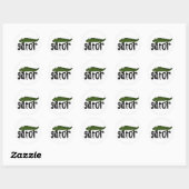 Sticker Rond Gator (Feuille)