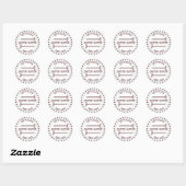 Sticker Rond Gator-Hater-est-garnet (Feuille)