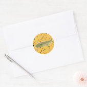 Sticker Rond gator mignon (Enveloppe)
