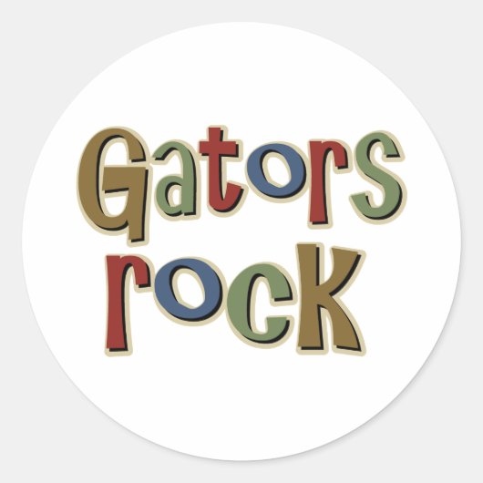 Sticker Rond Gators Rock (Devant)